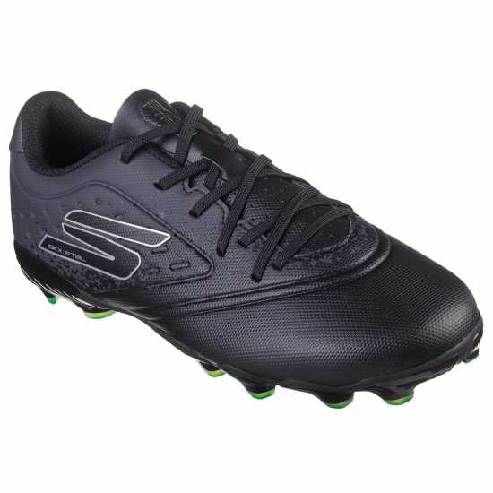 Skechers Razor Juniors Firm Ground Football Boot Черно/сребро 