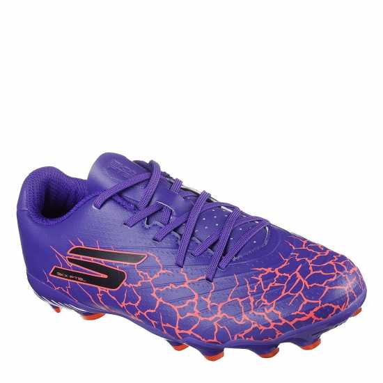 Skechers Skx_01 Junior Firm Ground Football Boots Purple/Black 