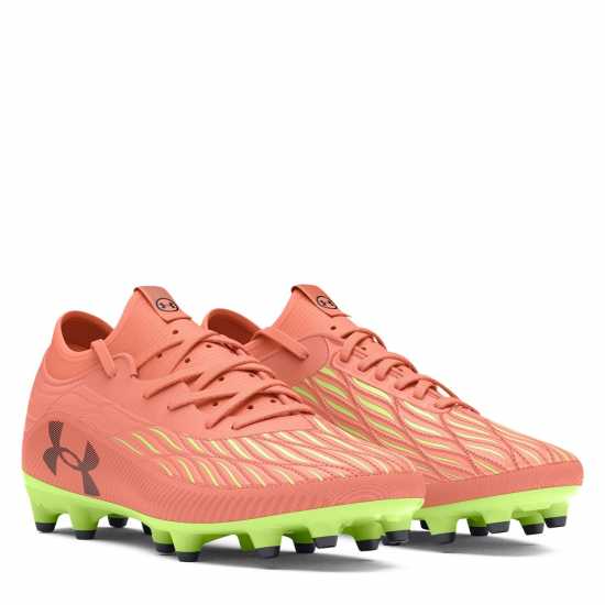 Under Armour Magnetico Elite 4 Junior Firm Ground Football Boots Оранжево пламък Детски футболни бутонки