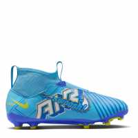 Nike Mercurial Superfly 9 Academy Junior Firm Ground Football Boots Blue/White Детски футболни бутонки