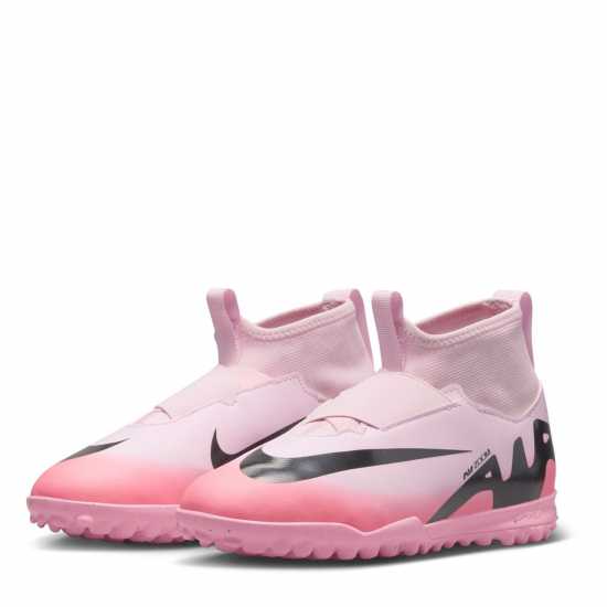 Nike Mercurial Superfly 9 Academy Junior Astro Turf Football Boots Pink/Black Футболни стоножки