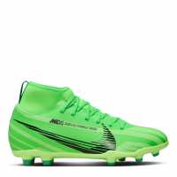 Nike Mercurial Superfly 9 Club Junior Firm Ground Football Boots Green/Black Детски футболни бутонки