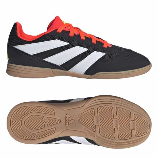 Adidas Predator 24 Club Junior Indoor Football Sala Boots Черно/Бяло/Червено Детски футболни бутонки