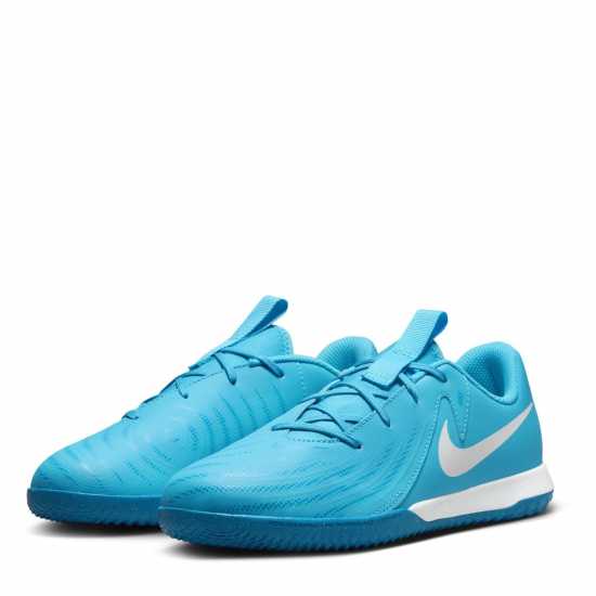 Nike Phantom Gx 2 Academy Junior Indoor Court Football Boots Синьо/Бяло Детски футболни бутонки