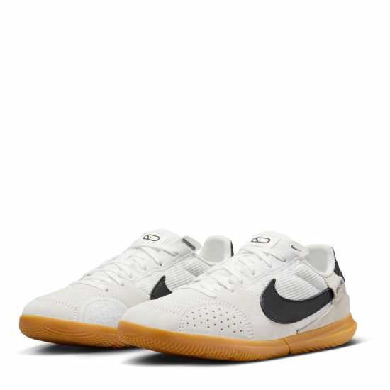 Nike Streetgato Low Top Junior Indoor Football Boots Бяло/Зелено 