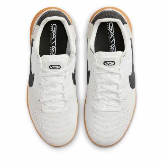 Nike Streetgato Low Top Junior Indoor Football Boots Бяло/Зелено 