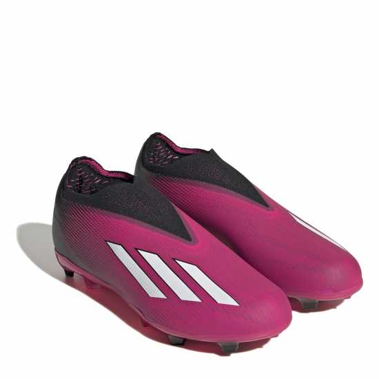 Adidas X + Junior Fg Football Boots Розово/Черно Детски футболни бутонки