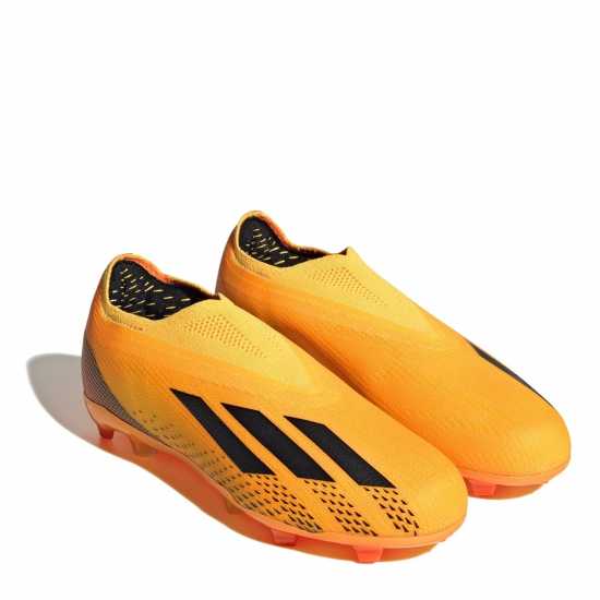 Adidas X + Junior Fg Football Boots Оранжево/Черно Детски футболни бутонки