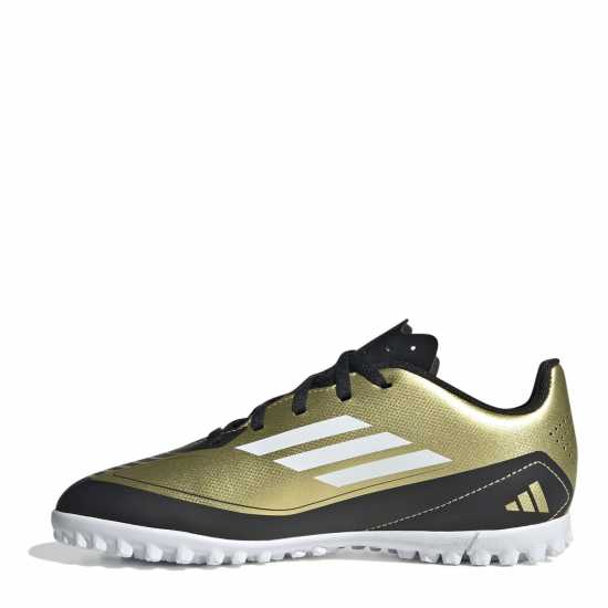 Adidas F50 Club Junior Astro Turf Football Boots Злато/Черно Детски футболни бутонки