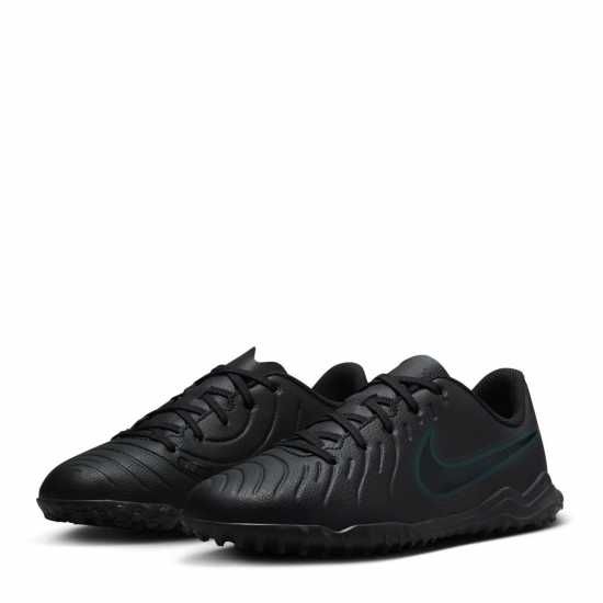 Nike Детски Бутонки Изкуствена Трева Tiempo Legend 10 Club Junior Astro Turf Football Trainers Черно/Зелено Детски футболни бутонки