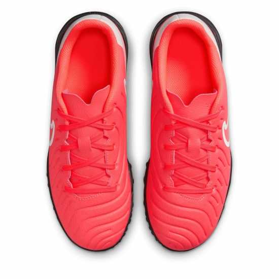 Nike Детски Бутонки Изкуствена Трева Tiempo Legend 10 Club Junior Astro Turf Football Trainers Червено/Бяло 