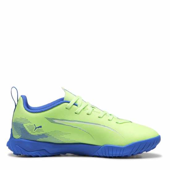 Puma Ultra Play Junior Astro Turf Football Boots Зелено/Бяло/Синьо 