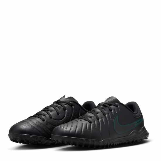 Nike Tiempo Legend 10 Academy Junior Astro Turf Football Boots Черно/Зелено Детски футболни бутонки