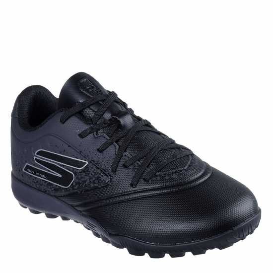 Skechers Razor Junior Astro Turf Football Boots Черно/сребро 