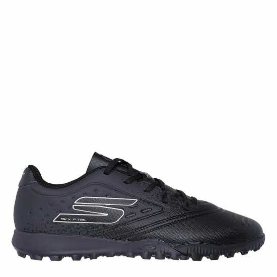 Skechers Razor Junior Astro Turf Football Boots Черно/сребро 