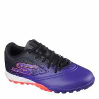 Skechers Razor Junior Astro Turf Football Boots Лилаво/Черно 