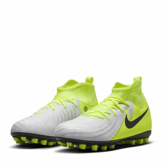 Nike Phantom Luna Ii Academy Juniors Artificial Ground Football Boots Сребро/Волт Детски футболни бутонки