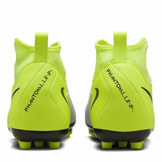 Nike Phantom Luna Ii Academy Juniors Artificial Ground Football Boots Сребро/Волт Детски футболни бутонки