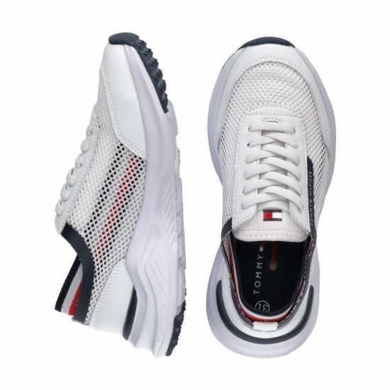 Tommy Hilfiger Tommy Stripe Low Cut Jn42 Бяло 100 Детски високи кецове