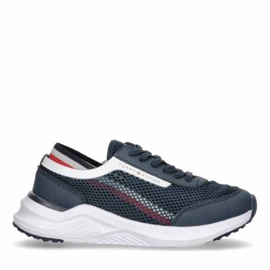 Tommy Hilfiger Tommy Stripe Low Cut Jn42 Син 800 Детски високи кецове