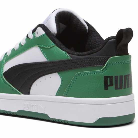 Puma Rebound V6 Low Junior Бяло/Черно/Сиво Детски маратонки