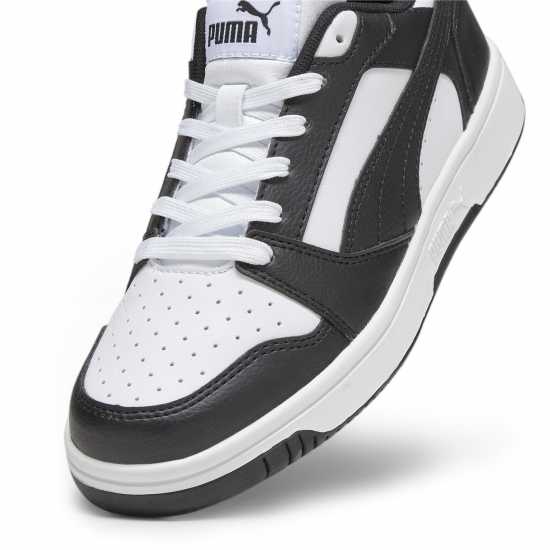 Puma Rebound V6 Lo Jr Бяло/Черно Детски маратонки