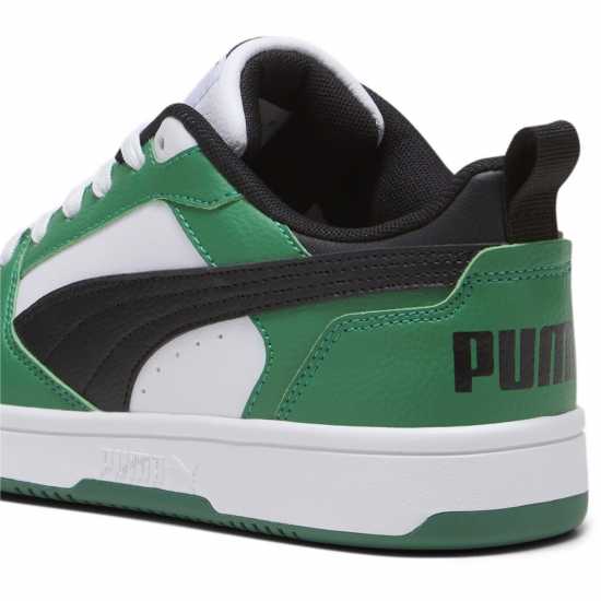 Puma Rebound V6 Lo Jr Бял/Зелен/Черен Детски маратонки