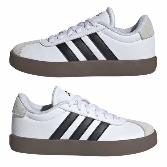 Adidas Юношески Обувки Vl Court 3.0 Shoes Junior Boys Бяло/Гума Детски маратонки