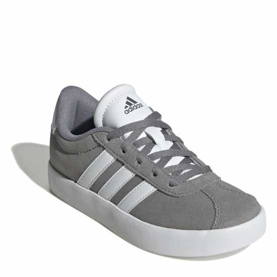 Adidas Юношески Обувки Vl Court 3.0 Shoes Junior Boys Сиво/Бяло Детски маратонки