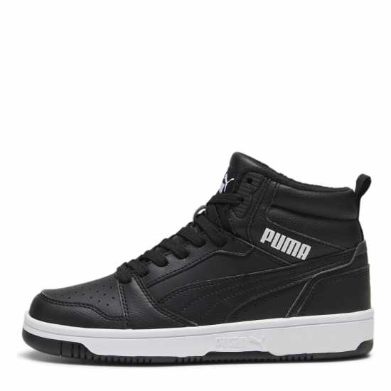 Puma Rebound V6 Mid Wtr Jr Черно/Бяло Детски маратонки