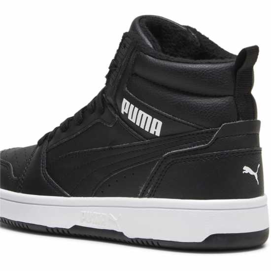 Puma Rebound V6 Mid Wtr Jr Черно/Бяло Детски маратонки