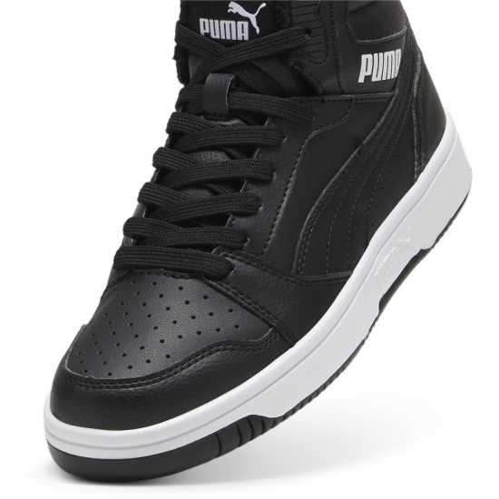 Puma Rebound V6 Mid Wtr Jr Черно/Бяло Детски маратонки