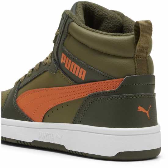 Puma Rebound V6 Mid Wtr Jr Олива/Оранжева Детски маратонки