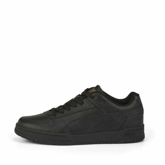 Puma Ниски Маратонки Rebound Game Low Trainers Junior Черно/Злато Детски маратонки