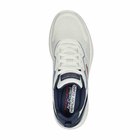 Skechers Маратонки Без Връзки Bounder 2.0 Slip On Trainers Boys Бяло/Морско синьо Детски маратонки