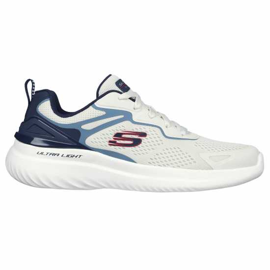 Skechers Маратонки Без Връзки Bounder 2.0 Slip On Trainers Boys Бяло/Морско синьо Детски маратонки