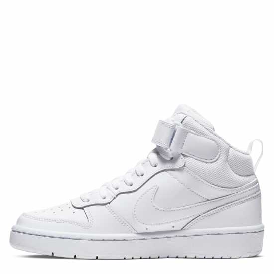 Nike Court Borough Mid 2 Big Kids' Shoe Triple White Детски маратонки