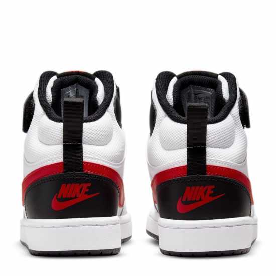 Nike Court Borough Mid 2 Big Kids' Shoe White/Red/Black Детски маратонки