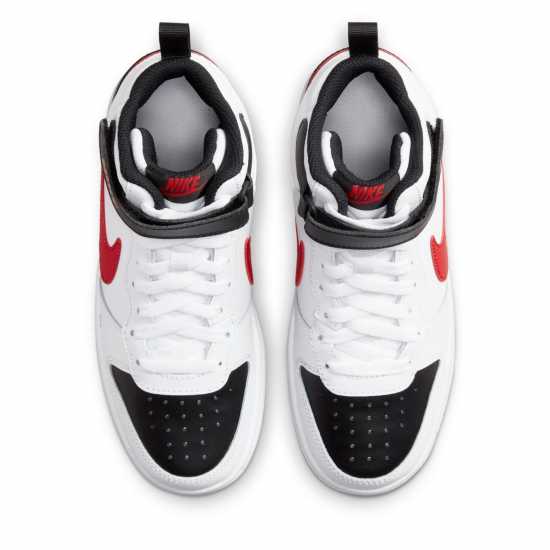 Nike Court Borough Mid 2 Big Kids' Shoe White/Red/Black Детски маратонки