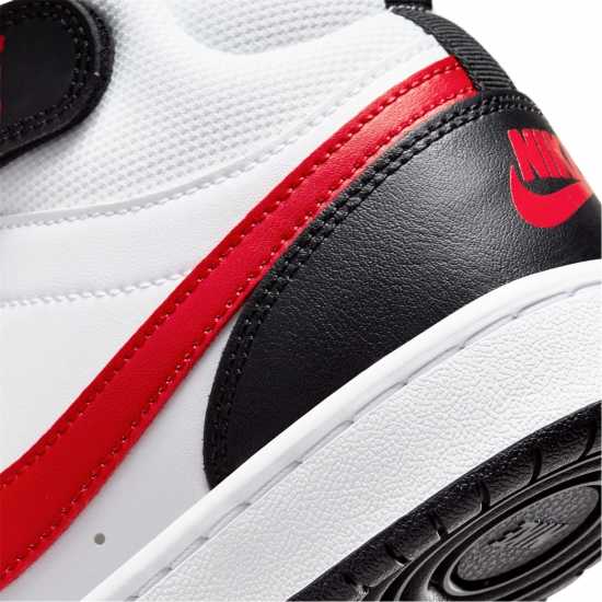 Nike Court Borough Mid 2 Big Kids' Shoe White/Red/Black Детски маратонки