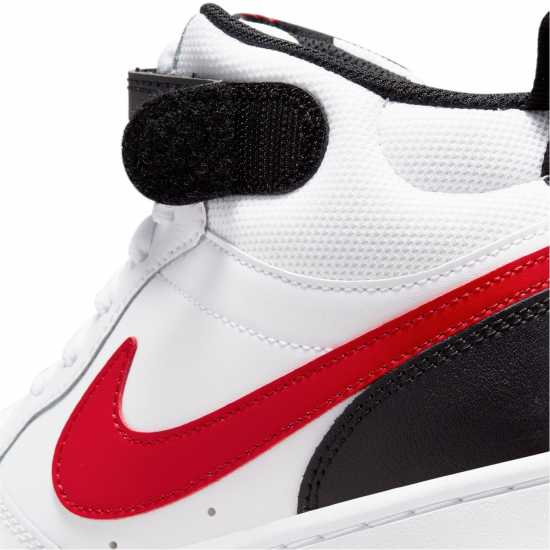 Nike Court Borough Mid 2 Big Kids' Shoe White/Red/Black Детски маратонки