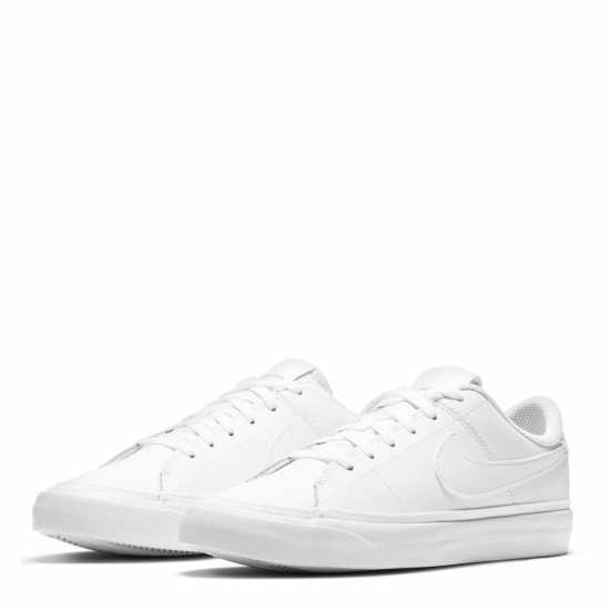 Nike Court Legacy Big Kids' Trainers Triple White Детски маратонки