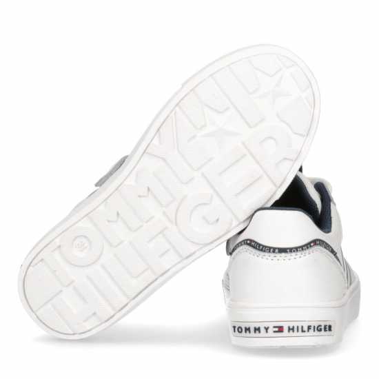 Tommy Hilfiger Logo Flag Trainer Junior Бяло 100 Детски високи кецове