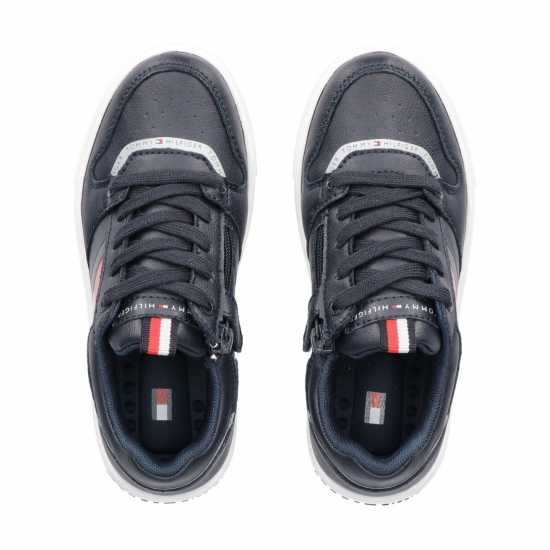 Tommy Hilfiger Logo Flag Trainer Junior Син 800 Детски високи кецове