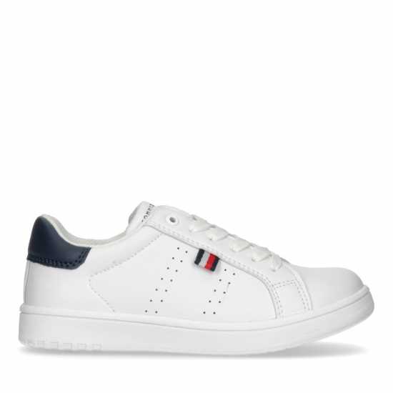 Tommy Hilfiger Tommy Low Cut Snkr Jn43 Бяло 100 Детски високи кецове