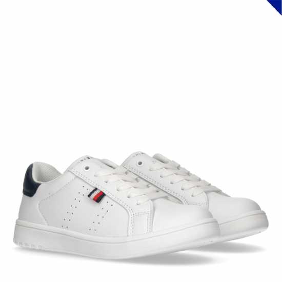 Tommy Hilfiger Tommy Low Cut Snkr Jn43 Бяло 100 Детски високи кецове