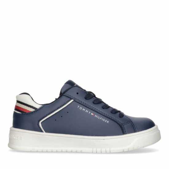 Tommy Hilfiger Stripe Heel Chunky Trainers Boys  Детски високи кецове