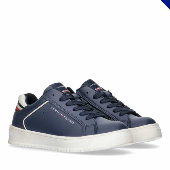 Tommy Hilfiger Stripe Heel Chunky Trainers Boys  Детски високи кецове