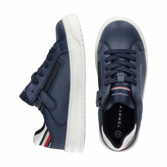 Tommy Hilfiger Stripe Heel Chunky Trainers Boys  Детски високи кецове