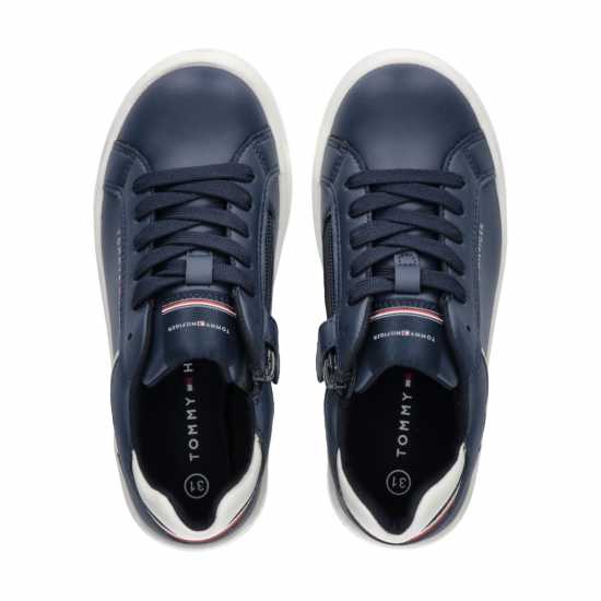 Tommy Hilfiger Stripe Heel Chunky Trainers Boys  Детски високи кецове